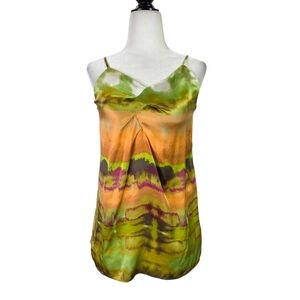 Banana republic Tie dye  silk satin cami